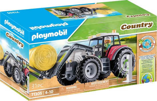 PLAYMOBIL Country Grote eTractor met toebehoren - 71305