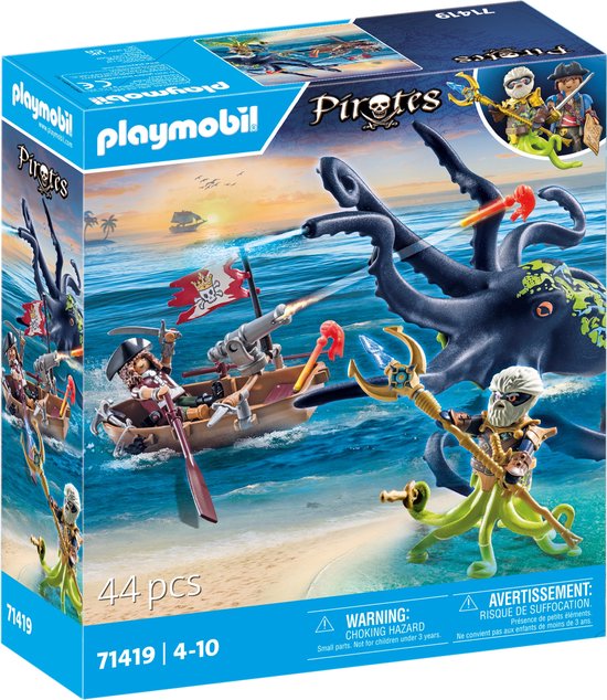 PLAYMOBIL Pirates Gevecht tegen de reuzenoctopus - 71419