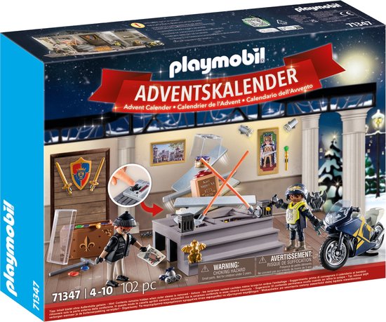 PLAYMOBIL Adventskalender Politie museumdiefstal - 71347