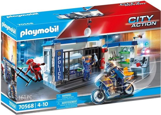 PLAYMOBIL City Action Politie: ontsnapping uit de gevangenis - 70568