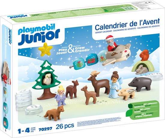 PLAYMOBIL Adventskalender Junior: Witte kerst - 70297