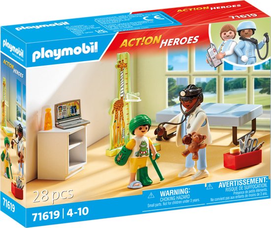 PLAYMOBIL My Life Kinderarts met teddybeer - 71619