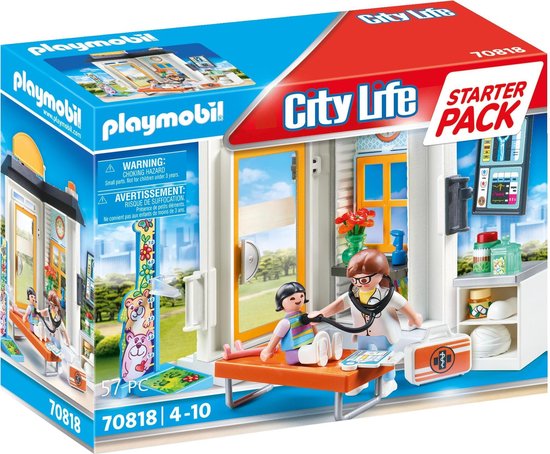 PLAYMOBIL Starterpack City Life Kinderarts - 70818