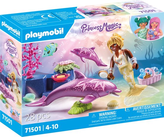 PLAYMOBIL Princess Magic Zeemeermin met dolfijnen - 71501