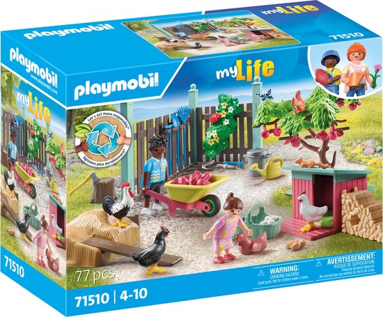 PLAYMOBIL My Life Kleine kippenboerderij in de tuin van het kleine huis - 71510