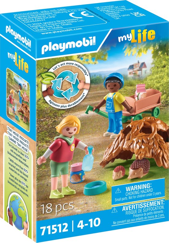 PLAYMOBIL My Life Zorgen voor de egelfamilie - 71512