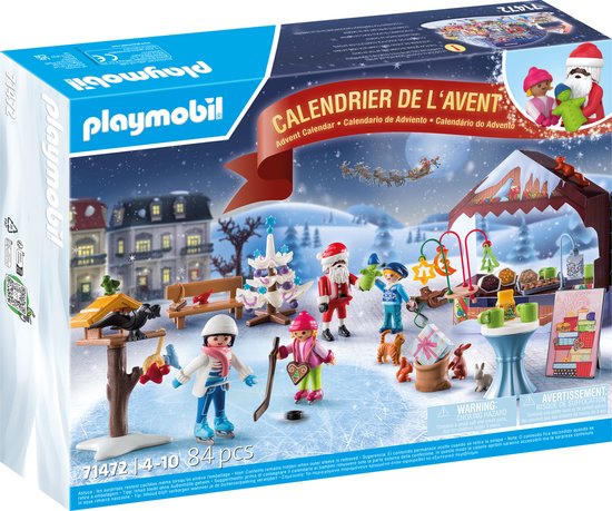 PLAYMOBIL® Adventskalender: Een uitstapje naar de kerstmarkt - P-71472