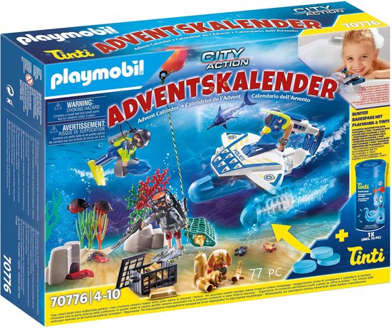 PLAYMOBIL Christmas Adventskalender 2022 "badplezier politieduikmissie" - 70776