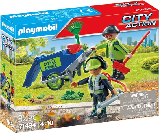 PLAYMOBIL City Action Figurenset schoonmaakteam - 71434