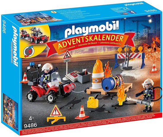 PLAYMOBIL  Adventskalender "Interventie op de bouwwerf" - 9486