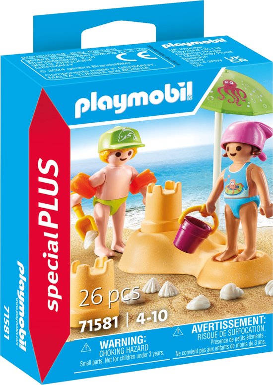 PLAYMOBIL Special Plus Kinderen met zandkasteel - 71581