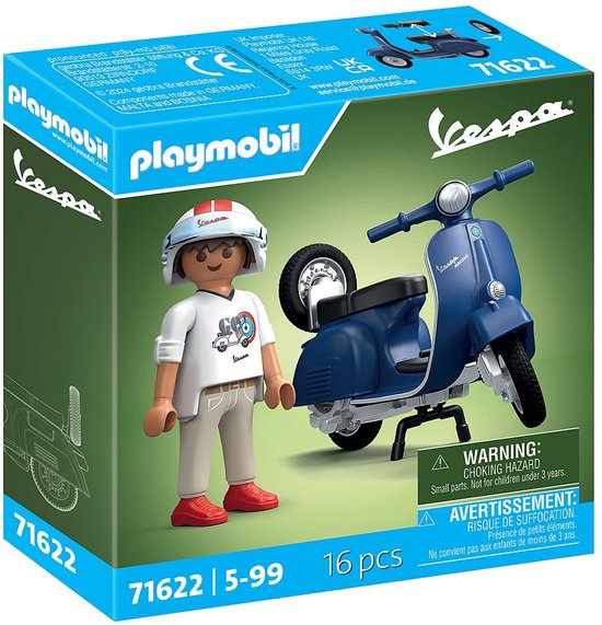 PLAYMOBIL 1969 Vespa 150 Sprint Veloce, blauw - 71622