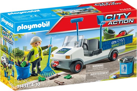 PLAYMOBIL City Action Electrische straatveegmachine - 71433