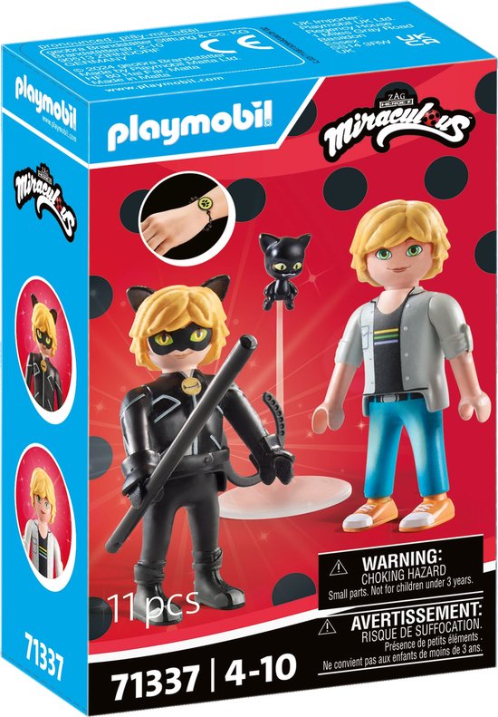 PLAYMOBIL Miraculous: Adrien & Cat Noir - 71337