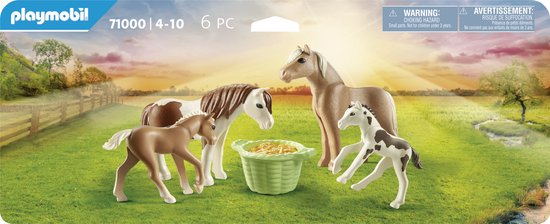 PLAYMOBIL Country 2 IJslandse pony's met veulens - 71000