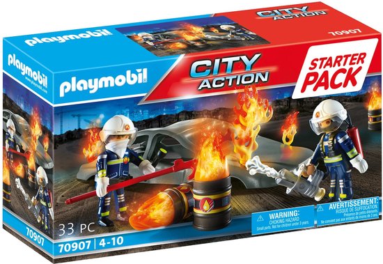 PLAYMOBIL City Action Starterpack brandweeroefeningen - 70907