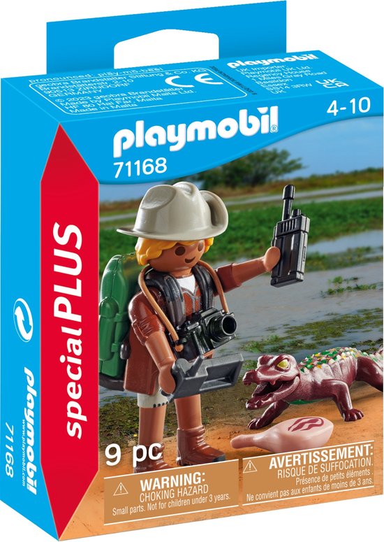 PLAYMOBIL Special plus Onderzoeker met jonge kaaiman - 71168