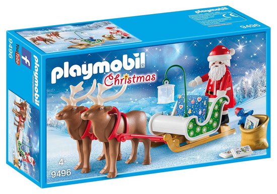 PLAYMOBIL  Kerstslee met rendieren - 9496