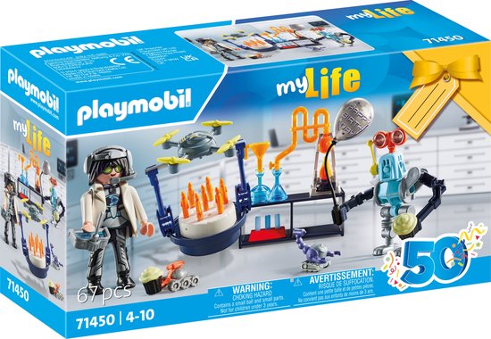 PLAYMOBIL Gift Set Onderzoekers met robots - 71450