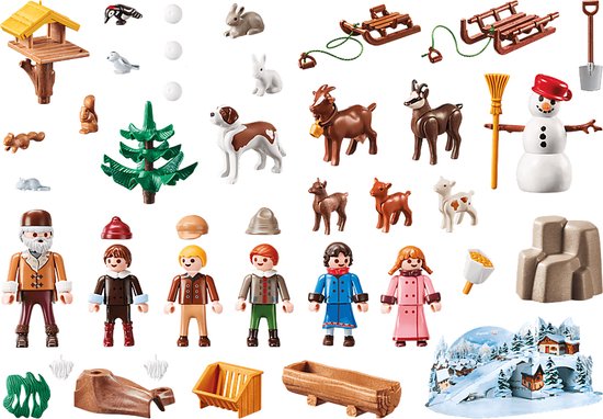 Playmobil Adventkalender Heidi's Winter Wereld Pret