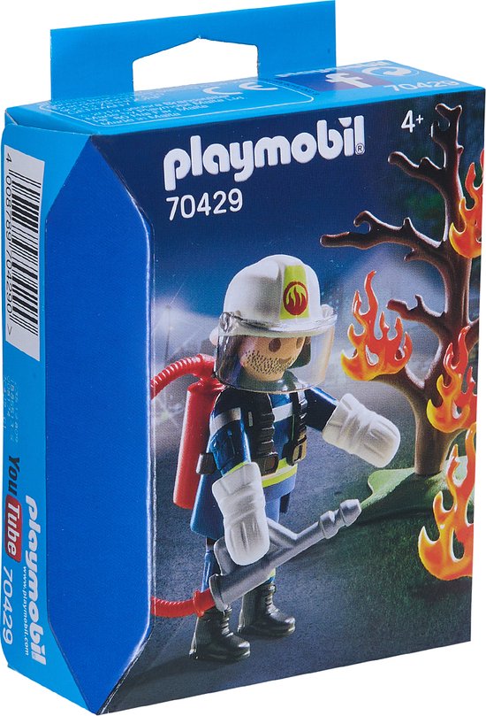 Playmobil 70429 - Brandweerman- Speelgoed - Speeltjes- Schoencadeau- Sinterklaas -Kerst- Brandweer- Cadeau Tip!