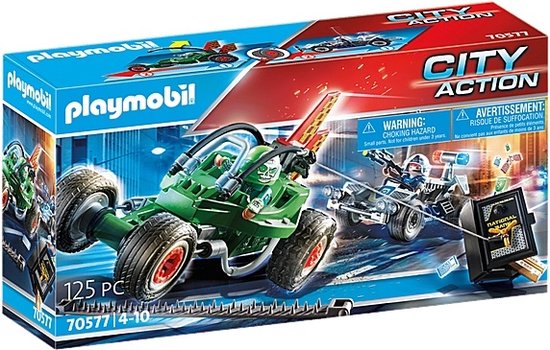 PLAYMOBIL City Action Politiekart: achtervolging van de kluisrover - 70577