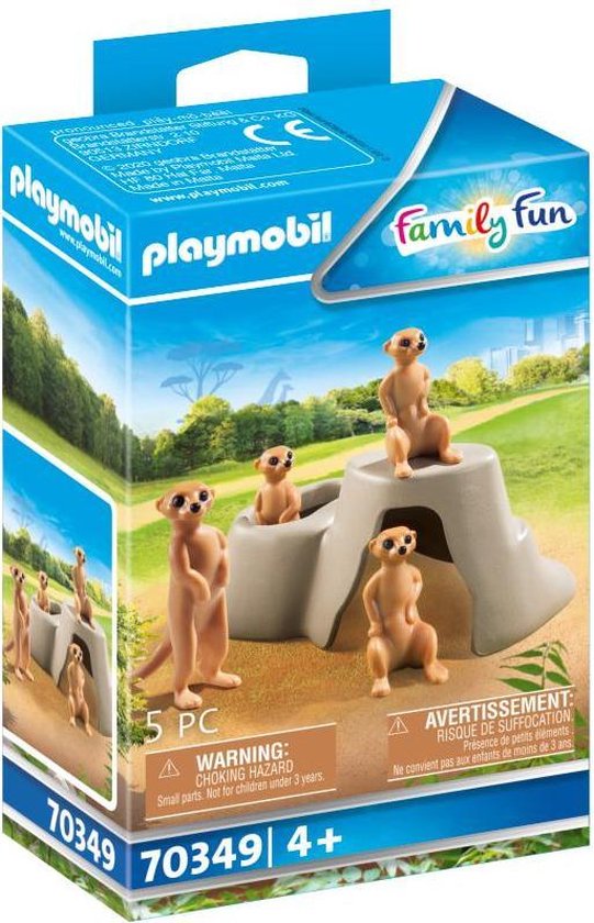 PLAYMOBIL Family Fun Kolonie stokstaartjes - 70349