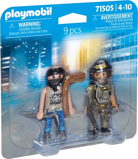 PLAYMOBIL DuoPacks Tactische politie-eenheid & bandiet - 71505