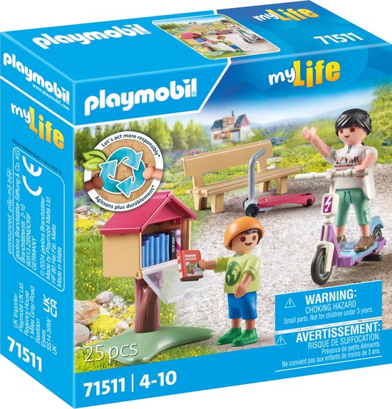 PLAYMOBIL My Life Boekenruil voor boekenwurmen - 71511