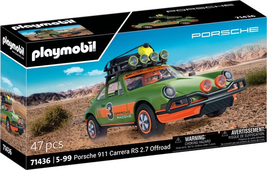 PLAYMOBIL Cars Porsche 911 Carrera RS 2.7 - Offroad - 71436