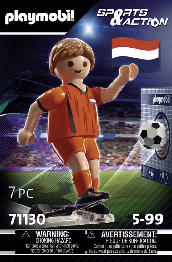 Playmobil | Voetballer | Poppetje | Soccer | Player | Soccerplayer | Voetbal | Playmobiel | Nederland | Nederlands Elftal | Oranje | Schoencadeau | Cadeau | Schoen | Schoenkado | Kado