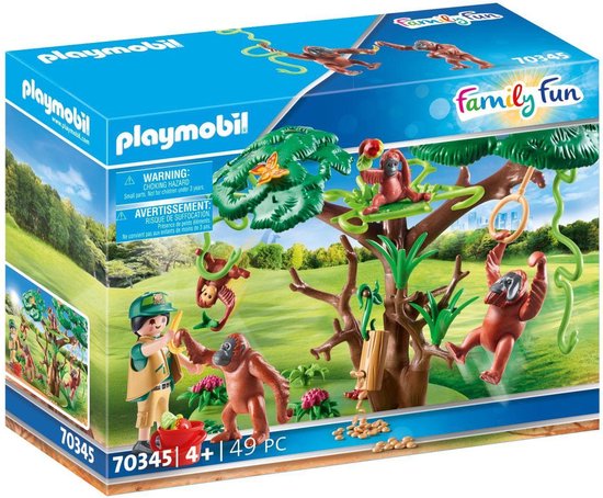 PLAYMOBIL Family Fun Orang-Oetans in de boom - 70345