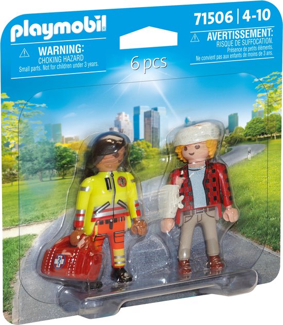 PLAYMOBIL DuoPacks Paramedicus met patiënt - 71506