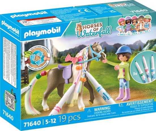 PLAYMOBIL Horses of Waterfall Paardenset met stiften - 71640