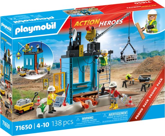 PLAYMOBIL Action Heroes PROMO Bouwplaats - 71650