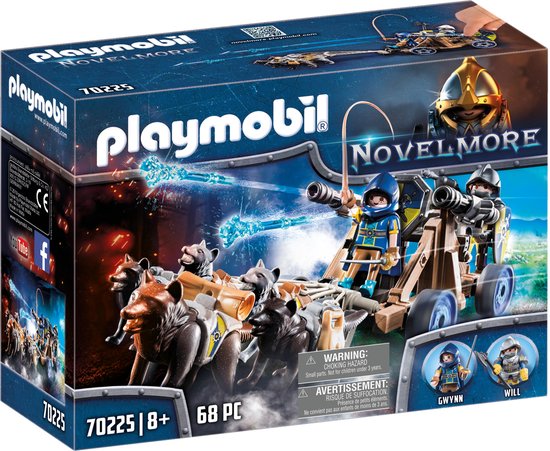 PLAYMOBIL Novelmore ridders met waterkanon en wolven - 70225