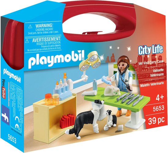 PLAYMOBIL City Life Vet Visit Carry Case