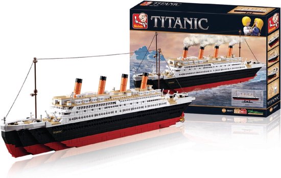 Sluban - M38-B0577 Titanic Large | Model boot | Technic creator speelgoed | Expert bouwpakketten voor volwassenen | Classic modelbouw | incl. elementensplitser | 1012 bouwstenen | compatibel met LEGO & Mould King