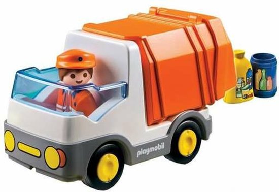 PLAYMOBIL 1.2.3 Vuilniswagen - 6774