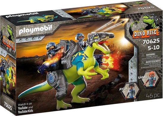 PLAYMOBIL Dino Rise  Spinosaurus: dubbele verdedigingskracht - 70625