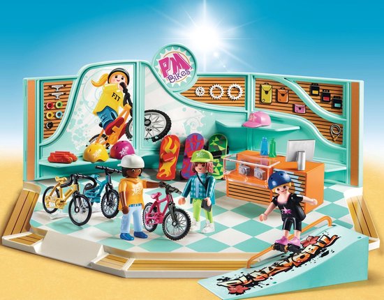 PLAYMOBIL Fiets- en skatewinkel - 9402