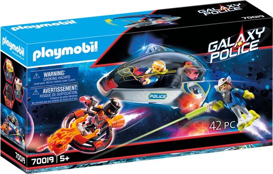 PLAYMOBIL Galaxy Police Galaxy politie glider - 70019