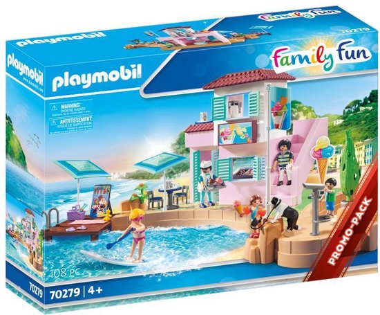 PLAYMOBIL Family Fun IJssalon aan de haven - 70279