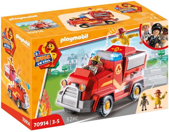 PLAYMOBIL Duck On Call - Brandweerwagen - 70914