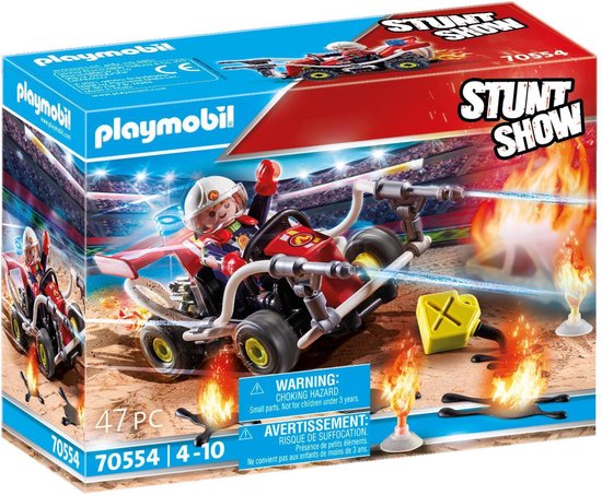 PLAYMOBIL Stuntshow Brandweerkart - 70554