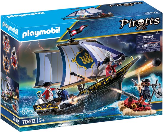 PLAYMOBIL Pirates Zeilschip van de soldaten - 70412