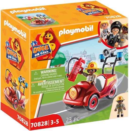 PLAYMOBIL Duck on Call Mini-brandweerwagen - 70828