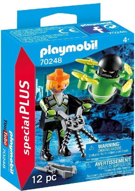 PLAYMOBIL Special Plus Agent met drone - 70248