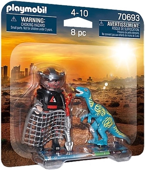 PLAYMOBIL DuoPack Velociraptor vs. Stroper - 70693