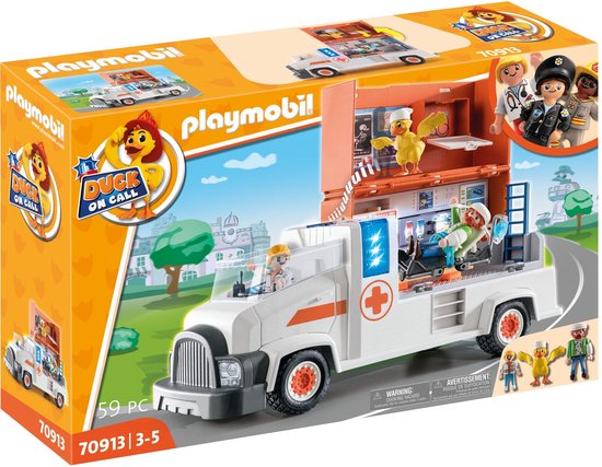 PLAYMOBIL Duck on Call Ambulance - 70913